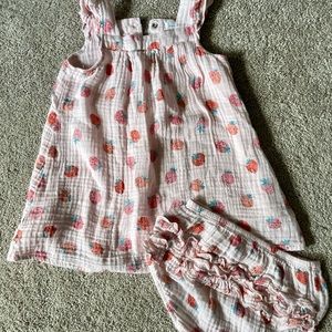 Angel Deare Strawberry Muslin Dress